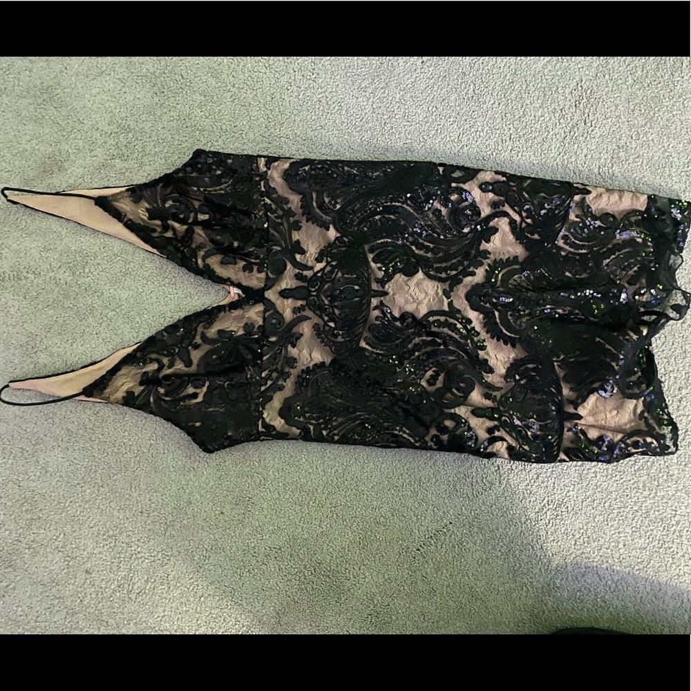 Formal dress, Free people, Size 2,Black and tan color